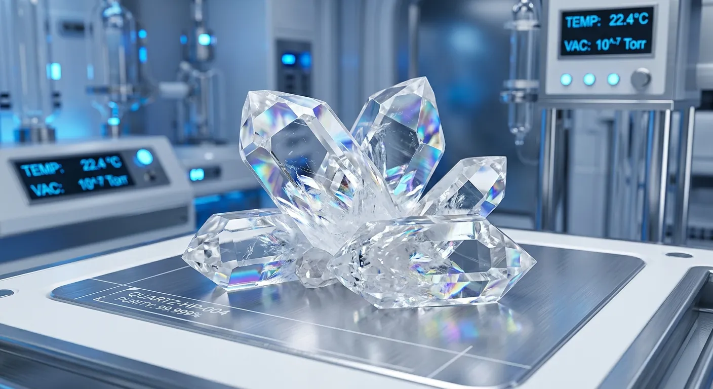High-purity quartz crystals used in semiconductor manufacturing